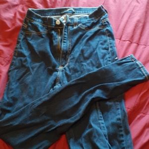 High waist skinny jeans